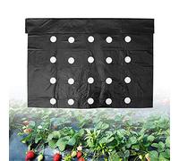 Keyohome Toile de Paillage Anti Mauvaises Herbes 10 x 0.95m, Feutre Géotextile de Jardin avec Trous de Plantation, Membrane PE Perméable Anti UV, Film en Plastique pour Potager et Plantes