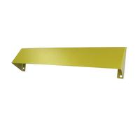 Keypak Capot de sécurité pour boîte aux lettres 344 mm - Protection anti-hameçonnage et plaque de sécurité pour boîtes aux lettres pour portes en uPVC, composite et bois (or foncé)