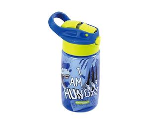 Keyroad Gourde pour enfants 450 ml/Bouteille d'eau anti-fuite Bouteille d'eau en plastique pour enfants/Thème : DINO