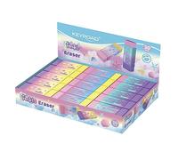 KEYROAD Lot de 30 gommes universelles pour crayon et crayon de couleur pastel arc-en-ciel Idéal pour l'école et le bureau
