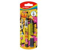 Keyroad Stylo à bille, 0,7 mm, stylos avec cartouches gratuites, blister, mélange de couleurs, beau motif stylo à bille
