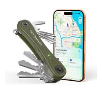 KeySmart iPro Localisateur de clés avec son, porte-clés, compatible avec Apple Find My App, organisateur de clés, suivi de porte-clés compact sans encombrement, batterie rechargeable (jusqu'à 14 clés
