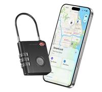 KeySmart SmartLock - Cadenas de Bagage Intelligent avec Suivi, approuvé TSA, Compatible Apple Find My, traqueur GPS Bluetooth, Pile remplaçable (Lot de 1)