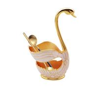 Keyubria Mini support de base de cygne de cuillère | Base de support de rangement pour vaisselle Swan,Organisateur de vaisselle en de Zinc, présentoir de rangement de cuisine pour Bar
