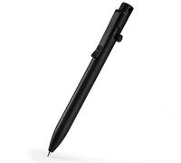 KeyUnity KP01BK Stylo À Bille Avec Clip, Stylo À Bille Rétractable En Métal EDC En Alliage De Titane Pour Un Transport Quotidien (PVD Noir)