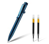 KeyUnity KP03BL Stylo À Bille En Alliage De Titane, Stylo De Poche EDC Rétractable Pour Un Transport Quotidien