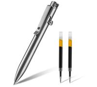 KeyUnity KP03ST Stylo À Bille Avec Pince, Stylo De Poche EDC En Alliage De Titane, Stylo À Bille Rétractable En Métal Pour Un Transport Quotidien