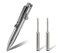 KeyUnity KP05ST Stylo À Bille En Alliage De Titane Avec Pince, Stylo De Poche EDC En Métal Rétractable Pour Un Transport Quotidien