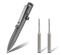 KeyUnity KP05SW Stylo À Bille En Alliage De Titane Avec Pince, Stylo De Poche EDC En Métal Rétractable Pour Un Transport Quotidien