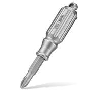 KeyUnity Tournevis magnétique KA53 en titane, tournevis cruciforme, petit tournevis avec anneau porte-clés (poignée courte), outil de réparation EDC pour les réparations quotidiennes