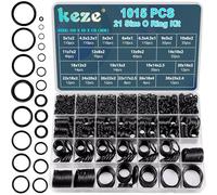 KEZE 1015 pièces Joint torique Karcher, assortiment 21 tailles | Joints en caoutchouc pour réparer les raccords de nettoyeurs haute pression, robinets et équipements de plomberie.