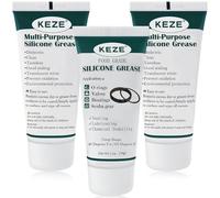 KEZE Graisse silicone, mastic silicone étanche et de qualité alimentaire, lubrifiant pour vannes, robinets et joints toriques (lot de 3)