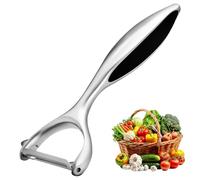 Kezidhp Éplucheur de Légumes en Acier Inoxydable Professionnel - Économe Polyvalent pour Pommes de Terre, Carottes, Aubergines, Poires, Mangues et Concombres - Poignée Ergonomique Antidérapante
