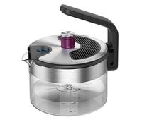 Kezzel® bouilloire innovante pour cuisinière à induction 1,5 litre | Fonction d'arrêt automatique, pas de sur-ébullition | Design minimaliste en acier inoxydable & verre, passe au lave-vaisselle, faci