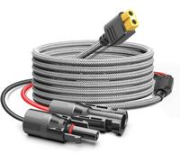 KFD Câble solaire de 3,5 m avec fiche XT60 XT60 - Câble de charge solaire pour Ecoflow DELTA River Max Mini Bluetti Anker SOLIX - Station d'alimentation portable 16AWG - Câble adaptateur panneau