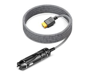 KFD XT60 Câble de Chargeur de Voiture pour Ecoflow Delta 2 River Station d'alimentation portableAllpower R1500, Allume-Cigare DC 12 V/24 V, Adaptateur Secteur XT60 pour Anker 757/767 Allume-Cigare