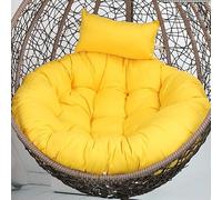 KFGISD, Coussin de Remplacement for Chaise Suspendue, Coussin de Chaise hamac, Fauteuil inclinable Doux for intérieur et extérieur, Rouge ，Coussins pour fauteuils Suspendus(Bright Yellow,90CM)