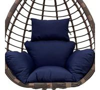 KFGISD, Grand Coussin épais for balancelle, Housse Amovible et imperméable for siège et Dossier de hamac de Jardin, intérieur et extérieur, Rouge ，Coussins pour fauteuils Suspendus(Navy Blue)