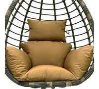 KFGISD, Grand Coussin épais for balancelle, Housse Amovible et imperméable for siège et Dossier de hamac de Jardin, intérieur et extérieur, Rouge ，Coussins pour fauteuils Suspendus(Khaki)