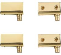 KFGISD, Lot de 4 charnières pivotantes dorées sans cadre for portes en...,Charnières pour portes en verre
