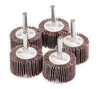 KFGISD, Lot de 5 meules à lamelles de 40 mm avec mandrin for mini perceuse,Disques de polissage