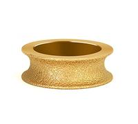 KFGISD, Meule diamantée brasée sous vide, demi-rond, alésage 75 mm x 20 mm,Outils abrasifs(20mm)