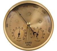 KFGISD, Station météo 3 en 1 à suspendre au mur, hygromètre, thermomètre et baromètre à cadran de 5,2 pouces,Baromètre