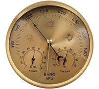 KFGISD, Station météo 3 en 1 for intérieur et extérieur, hygromètre, thermomètre, baromètre, cadran de 132 mm, à suspendre au mur,Baromètre