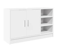 KFGWERSTY Meuble sous lavabo - 90 x 29 x 55 cm - Blanc - En bois | Bois avec surface lisse, 2 portes et 3 compartiments ouverts, charge maximale de 70 kg, pour salle de bain