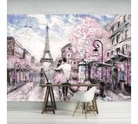 kfjhgbdshhj Tapis intissé 3D « Paris » (150 cm x 105 cm) - Idéal pour salon et chambre Affiche - Giclee - Tableau sans cadre