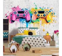 kfjhgbdshhj Tapis non tissé pour console de jeux dans une chambre d'enfant - Pour filles et garçons - Chambre d'ado - Jeux vidéo pour gamers, 300 cm x 210 cm Affiche - Giclee - Tableau sans cadre
