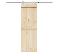 KFPOERTFGD Kit de ferrures de porte coulissante 200 cm en acier inoxydable | Système d'ouverture silencieux, capacité de charge de 100 kg, guide au sol inclus