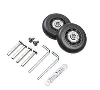 KFXYSM Roulette Valise Remplacement Portables Lot de 8 roulettes Rechange universelles for valises, essieux durables, kit d'outils réparation silencieuses avec vis(60mm-23mm)
