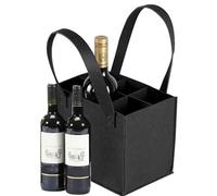 KGDUYC 1 pcs sac en feutre avec porte-bouteille pour 6 bouteilles de bière, sac en feutre avec compartiment, sac fourre-tout pour homme sac à bière, sac à boisson pour bouteille de vin