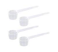 KGDUYC 4 Pièces Mesureur Protéine Poudre Café, Transparentes Cuillère Doseuse, Cuillères à Mesurer avec Graduation 2g, 3g, 4g, 5g, Cuillere Doseuse en Plastique Gramme pour La Cuisine Le Thé
