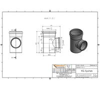 KGEA Dérivation DN/OD 250/200 87 degrés