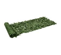 KGFHERENB Brise-vue pour balcon avec feuilles vert foncé - 200 x 75 cm - Brise-vue artificiel en polyéthylène et tissu pour balcon, terrasse et jardin - Brise-vue décoratif - Haie artificielle