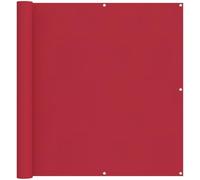 KGFHERENB Brise-vue pour balcon - Rouge - 110 x 1000 cm - Pare-vent robuste en tissu Oxford pour jardin, terrasse et balcon - Brise-vue à angle droit avec œillets en aluminium