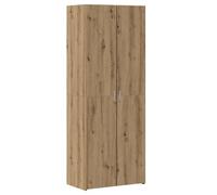 KGFHERENB Lot de 2 tables hautes aspect chêne Artisan 70 x 42,5 x 185 cm | Buffet rustique pour salle à manger et salon avec 2 portes, beaucoup d'espace de rangement et compartiments pratiques.