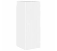 KGFHERENB Meuble TV mural en bois blanc brillant 30 x 31 x 80 cm | Armoire suspendue peu encombrante pour salon et couloir avec porte rabattable à 90 degrés et 3 compartiments intérieurs pour