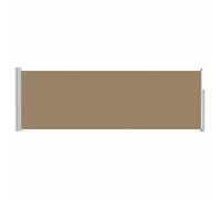 KGFHERENB Store latéral extensible taupe 500 x 100 cm - Brise-vue et protection solaire robuste en polyester pour terrasse, balcon et jardin - Protection contre le vent rétractable - Angle droit