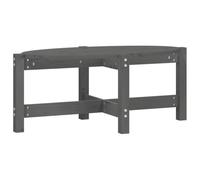 KGFHERENB Table basse grise 87 x 48 x 35 cm en pin massif | Table d'appoint stable en pin massif gris élégant, idéale comme table basse pour le salon et le salon.