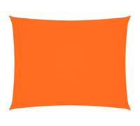 KGFHERENB Voile d'ombrage rectangulaire - 2,5 x 3,5 m - Orange - En tissu Oxford résistant - Pour jardin, terrasse et balcon - Auvent ombragé robuste avec cordes de fixation en polyéthylène