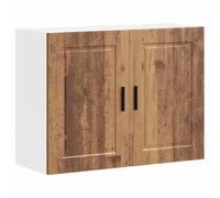 KGHFDVB Armoire de cuisine suspendue Porto - 80 x 31 x 60 cm - En bois | Matériau en bois avec surface lisse, deux portes avec étagère, charge jusqu'à 75 kg, pour cuisine, couloir, chambre à coucher