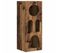 KGHFDVB Buffet ELST Bois vieilli 40 x 35 x 100,5 cm | Rectangulaire, design moderne, espace de rangement avec étagères, pour salle à manger et salon