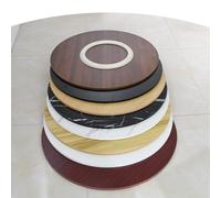 KGPGNYMYHA Plateau Tournant De Table Grand Plateau Tournant en Bois 60cm 70cm 80cm Plateau De Service Rotatif pour Table À Manger Table À Manger(Black,60cm (24 inches))