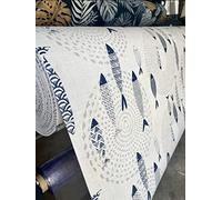 KGS Nappe Bulgomme imprimée Poissons - Au mètre - 140x100cm