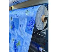 KGS Nappe Bulgomme Imprimée Provencale - Au mètre (Bleu, 140x200cm)