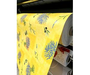 KGS Nappe Bulgomme Imprimée Provencale Jaune - Au mètre (140 x 300)