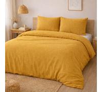 KGS Parure de Lit en Gaze de Coton 220x240cm - Jaune